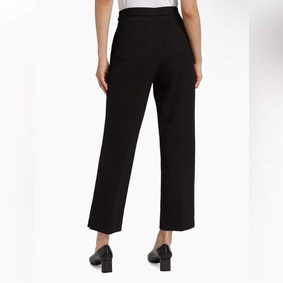 Theory NWT Pull On Straight Leg Pants in Black Size 8 MSRP $215 - Picture 6 of 9